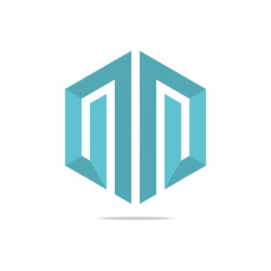 Logo tasarım Hexa ok mükemmel simge stil