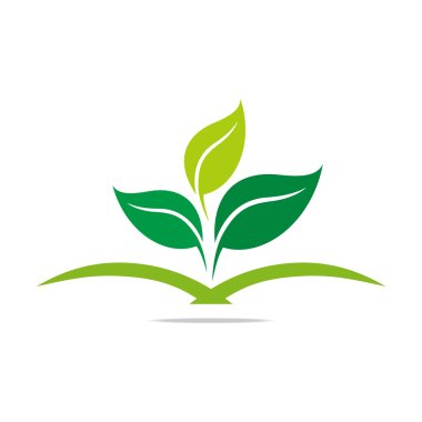 Logo yaprakları püresi uyuşturucu organik ürün simgesi