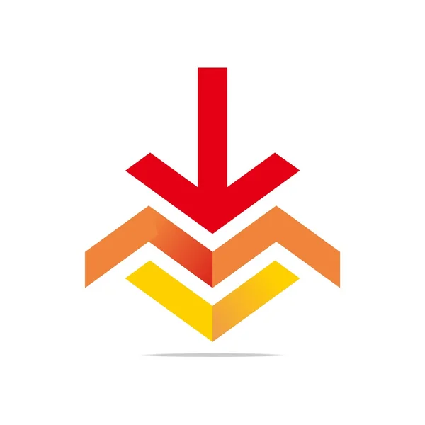 Символы Logo Abstract Arrow Letter Line Design — стоковый вектор