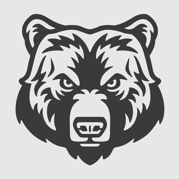 Bear Head Logo Mascot Emblem