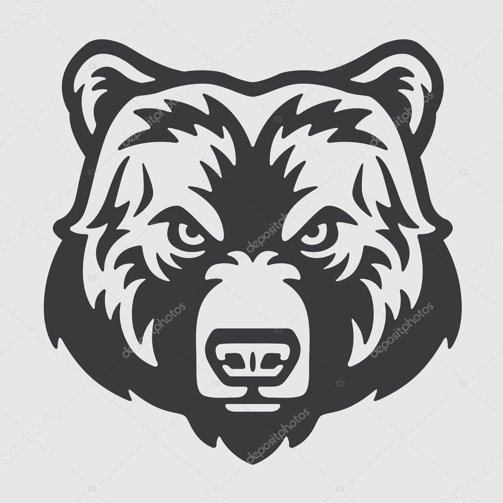 Bear Head Logo Mascot Emblem