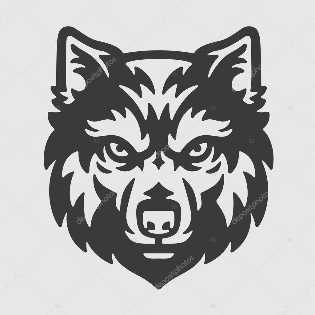 Wolf Head Logo Mascot Emblem