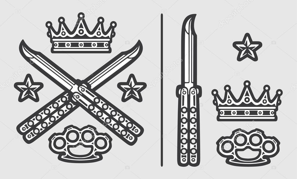 Free Free 110 Butterfly Knife Svg SVG PNG EPS DXF File