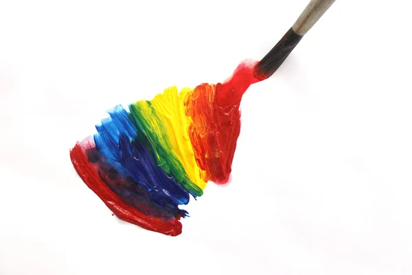 Acrylic paint colors mix — Stock Photo, Image