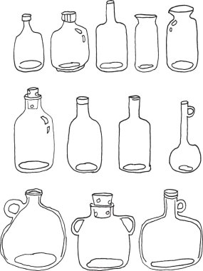 el çizmek açık şişe