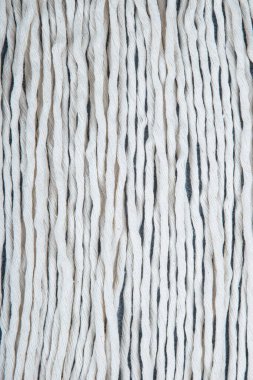 Beyaz pamuk ipliklerinin yakın plan desenli arkaplan