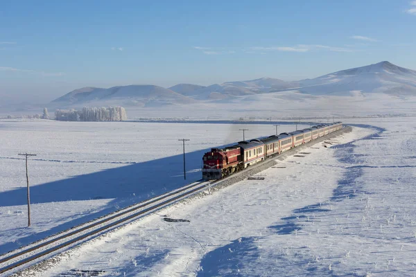 Eastern Express Invierno Kars Turquía —  Fotos de Stock