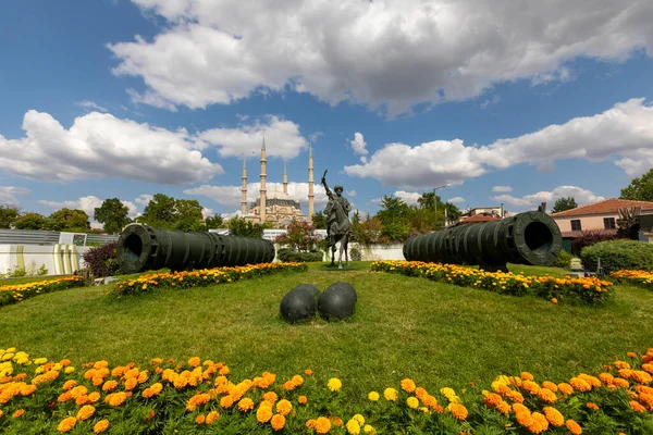 Außenansicht Der Selimiye Moschee Der Türkischen Stadt Edirne Edirne War — Stockfoto