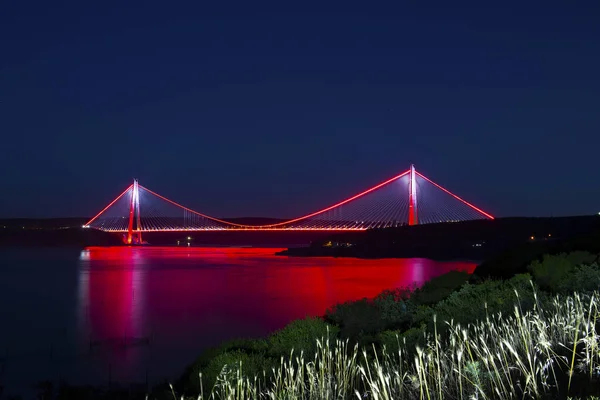 Yavuz Sultan Selim Bridge Istanbul Turkije — Stockfoto