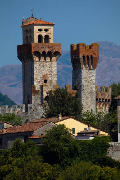 Château Médiéval Nozzano Une Petite Ville Italie — Photo