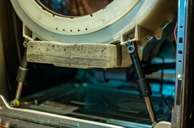 Önden yüklenen çamaşır makinesinin conta montajına odaklan