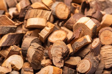 Çin tarçın yığınının yakın çekim görüntüsü