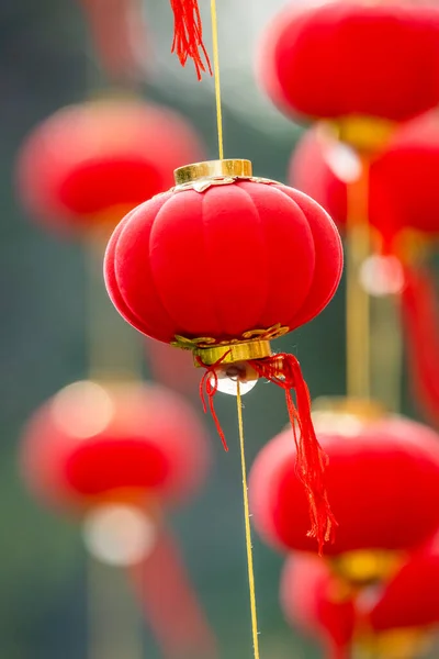 Rode Chinese lantaarn opknoping voor de Chinese nieuwjaar — Stockfoto