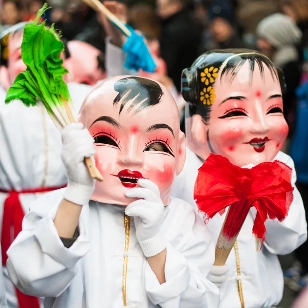 Китайський Новий рік парад в Парижі — стокове фото
