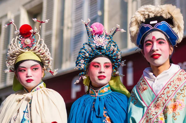 Китайський Новий рік парад Парижа — стокове фото