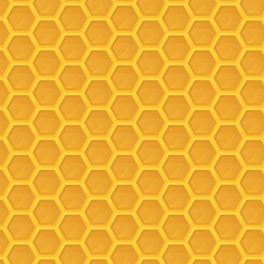   Bal peteğiyle kusursuz desen. Altıgen dokusu olan vektör illüstrasyonu.