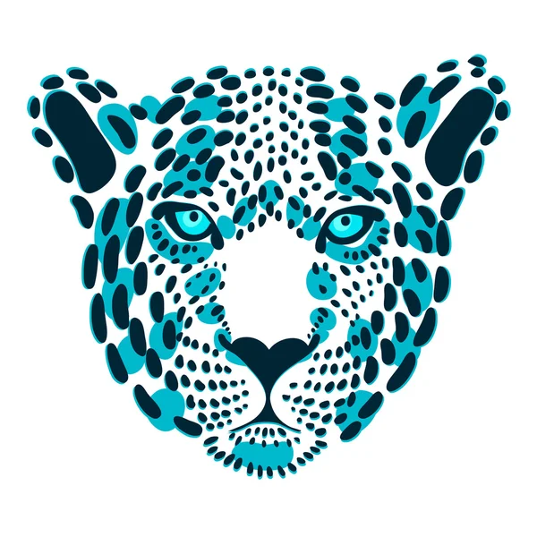 Print leopard — Stock Vector