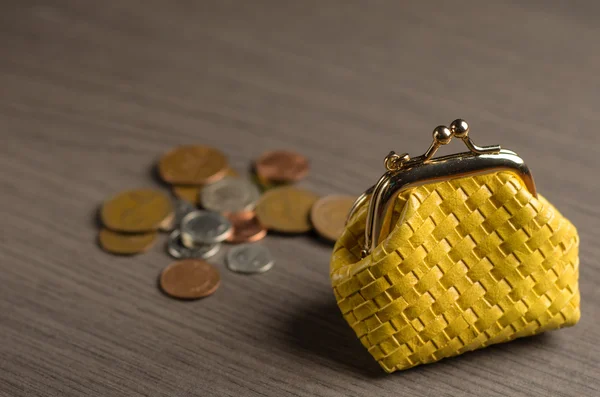 Yellow Coin Purse — Stock Photo, Image
