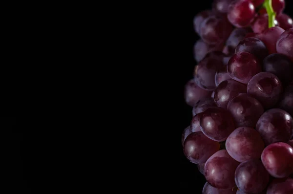 Uvas em Preto — Fotografia de Stock