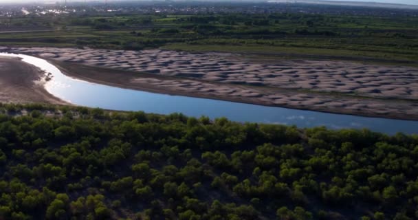 Drone Aral Denizi Muynak Özbekistan Karakalpakistan — Stok video