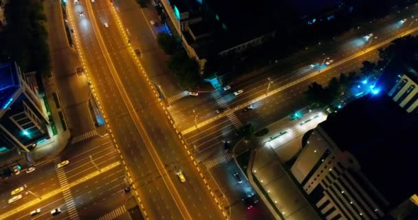 Tashkent Malam City Jalan — Stok Video