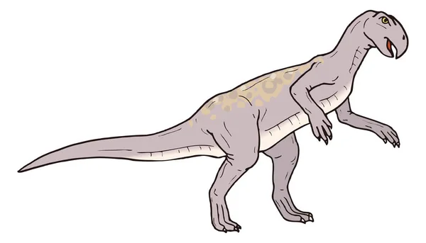 Psittacosaurus Dinosaurier Alten Vektor Illustration Transparenten Hintergrund — Stockvektor