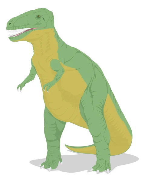 Tyrannosaurus Dinosaurie Gamla Vektor Illustration Transparent Bakgrund — Stock vektor