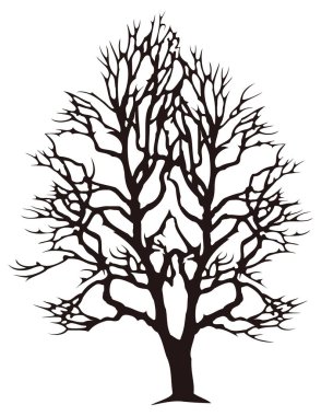 dead tree symbol plant vector illustration transparent background