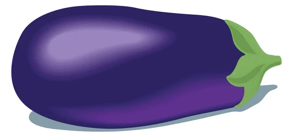 Purple Eggplant Vector Illustration Transparent Background — ストックベクタ