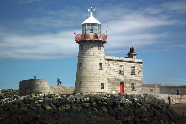 Howth harbour lighthouse — Stock Photo, Image