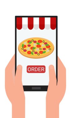 Telefonunuzdaki ya da tabletinizdeki mobil uygulamadan pizza sipariş edin..