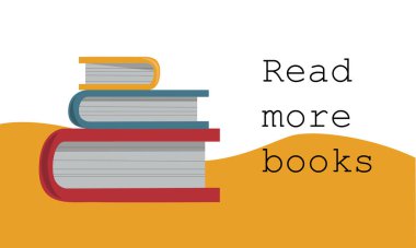 Beyaz arka planda yığınla kitap. Kitap yığını vektör illüstrasyonu. Düz biçimli kitapların ikonu.