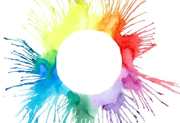 Bright watercolor blobs — Stock Photo, Image