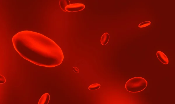 Rendering Red Blood Cells — Stock Photo, Image