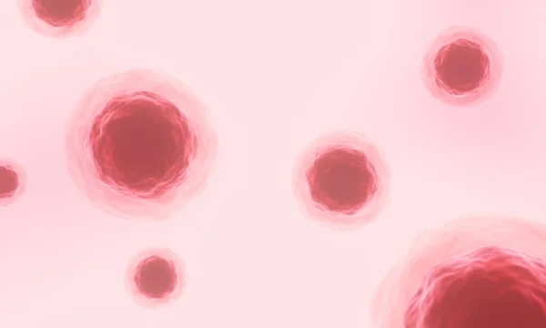 Ilustracja Czerwone Ludzkie Mikroskopijne Komórki — Zdjęcie stockowe