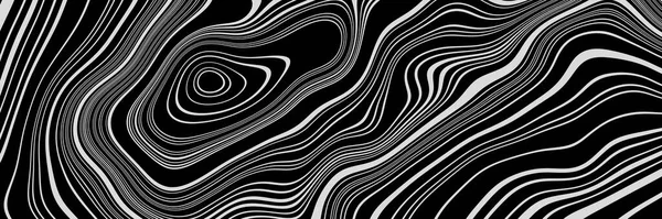Rendering Abstract Black White Mountain Contour Lines Topographic Terrain — Φωτογραφία Αρχείου