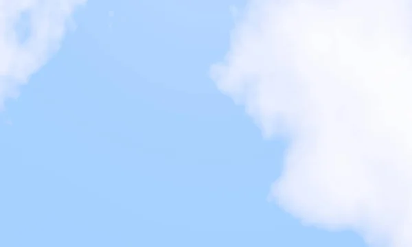 Blurred White Blue Cloudy Sky Rendered — Stock Photo, Image