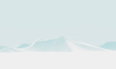 Pastel karlı tepe. Kar dağı