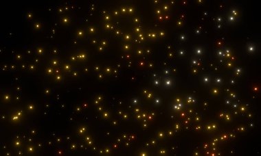 Sarı ve kırmızı parlak parıltılı soyut arkaplan