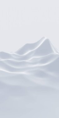 Kar dağı. Panoramik kış manzarası