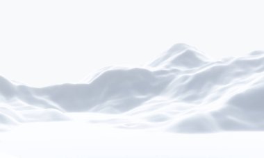 Beyaz karlı dağ. Kış kar arazisi.