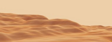 Çöl kum tepeleri manzarası. Çöl ortamı