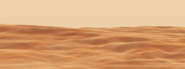 Çöl kum tepeleri manzarası. Çöl ortamı