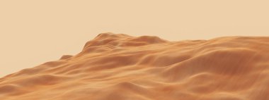 Çöl kum tepeleri manzarası. Çöl ortamı