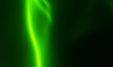 Siyah Arkaplanda Soyut Yeşil Işıklar