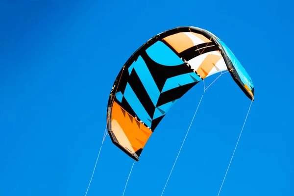 Kite Filled Wind Blue Sky Background — Stock Photo, Image