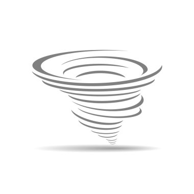 vector of cyclone icon on white background clipart