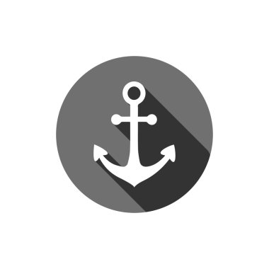 uzun gölge tutturucu simgesiyle vektör