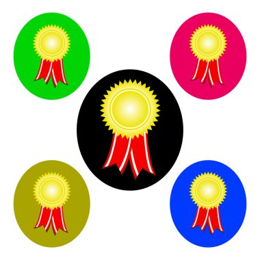 vektör ödül kurdele simgesi