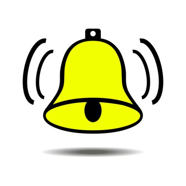 Bell'in beyaz arka plan üzerinde vektör